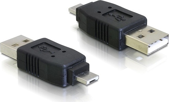 DeLOCK USB-sovitin, USB A uros - Micro A uros, musta ryhmässä TIETOKOONET & TARVIKKEET / Kaapelit & Sovittimet / USB / Micro-USB / Sovittimet @ TP E-commerce Nordic AB (38-18996)