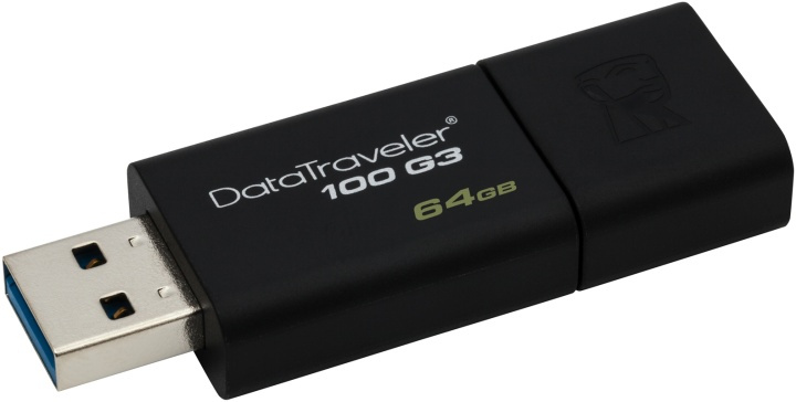 Kingston 64GB USB 3.0 DataTraveler 100 G3 (DT100G3/64GB) ryhmässä KODINELEKTRONIIKKA / Tallennusvälineet / USB-muistitikku / USB 3.0 @ TP E-commerce Nordic AB (38-19552)