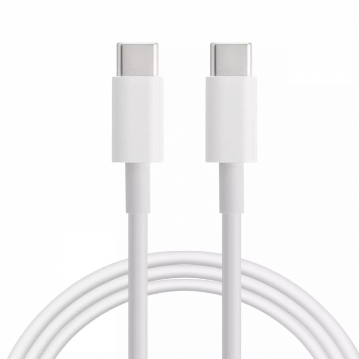 USB-C till USB-C Macbookille - 2 metriä - Valkoinen ryhmässä TIETOKOONET & TARVIKKEET / Kannettavat tietokoneet & tarvikkeet / Laturi / Seinälaturi / Apple @ TP E-commerce Nordic AB (38-28734)