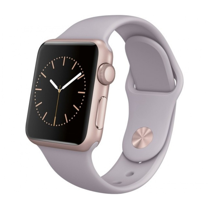 Silikoninen kellonauha yhteensopiva Apple Watchin kanssa, 42mm, pastelli violetti ryhmässä ÄLYPUHELIMET JA TABLETIT / Urheilu, koti ja vapaa-aika / Apple Watch & tarvikkeet / Tarvikkeet @ TP E-commerce Nordic AB (38-29503)