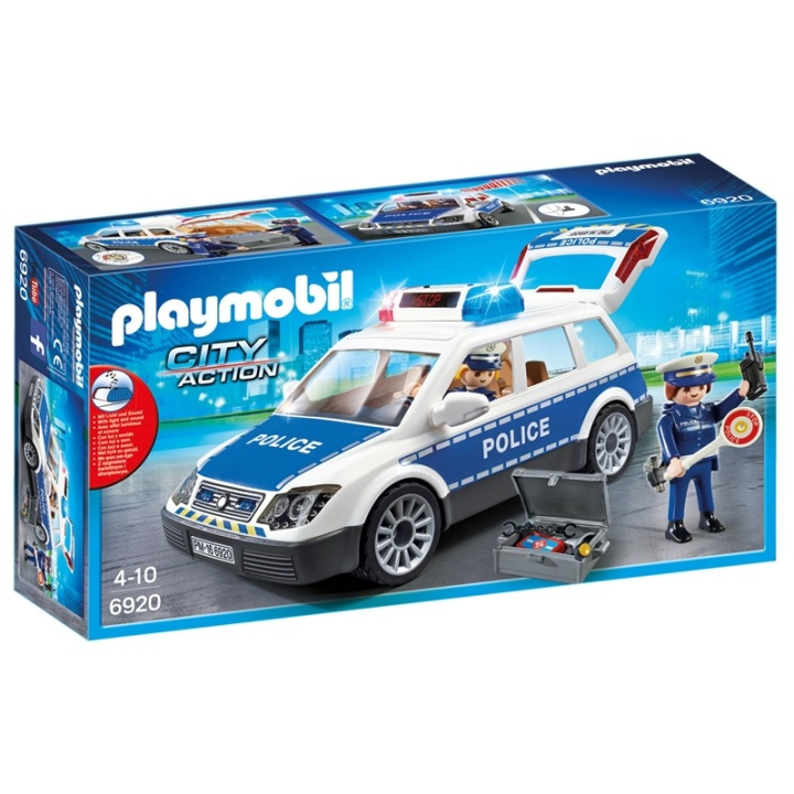 Playmobil Action, Polispatrull ljud/ljus ryhmässä LELUT, TUOTTEET LAPSILLE JA VAUVOILLE / Leikkikalut, Askartelu &Pelit / Leikkiautot @ TP E-commerce Nordic AB (38-45107)