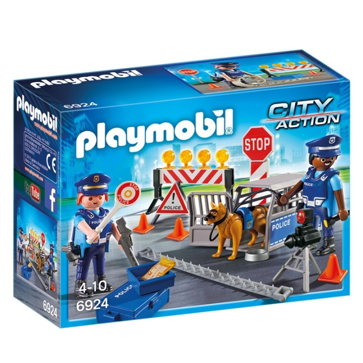 Playmobil Action, Polisvägspärr ryhmässä LELUT, TUOTTEET LAPSILLE JA VAUVOILLE / Leikkikalut, Askartelu &Pelit / Lelut @ TP E-commerce Nordic AB (38-45110)