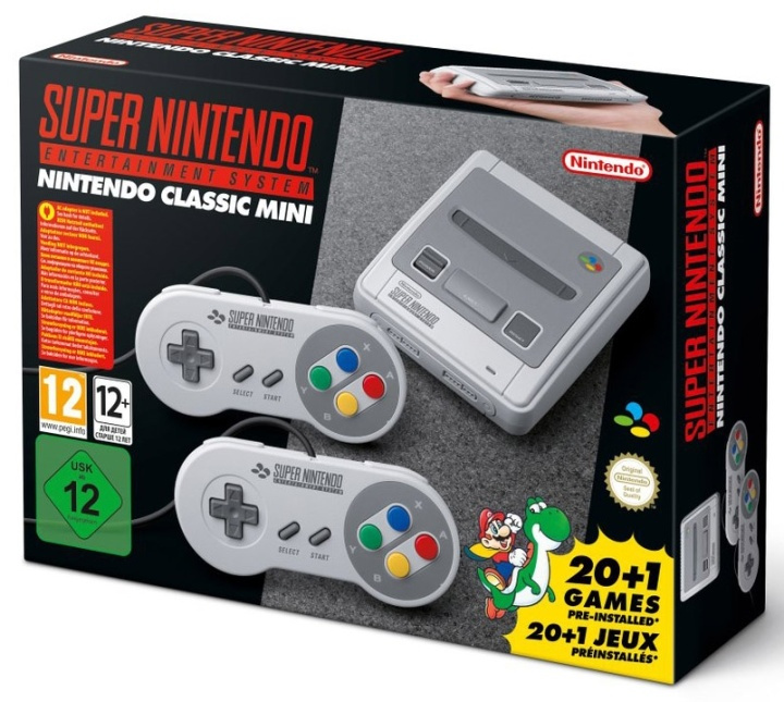 Super Nintendo Classic Mini SNES ryhmässä KODINELEKTRONIIKKA / Pelikonsolit & Tarvikkeet / Nintendo SNES Classic Mini @ TP E-commerce Nordic AB (38-4832)