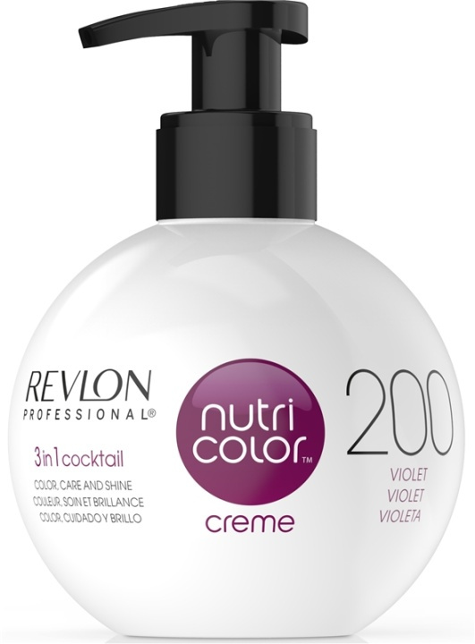 Revlon Nutri Color Creme 200 Burgundy Violet 250ml ryhmässä KAUNEUS JA TERVEYS / Hiukset &Stailaus / Hiustenhoito / Hiusväri / Hiusväri & Väripommi @ TP E-commerce Nordic AB (38-57213)