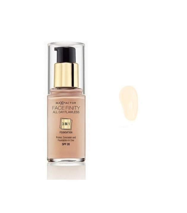 Max Factor Facefinity 3 In 1 Foundation 33 Crystal Beige ryhmässä KAUNEUS JA TERVEYS / Meikit / Meikit Kasvot / Meikkivoide @ TP E-commerce Nordic AB (38-68982)