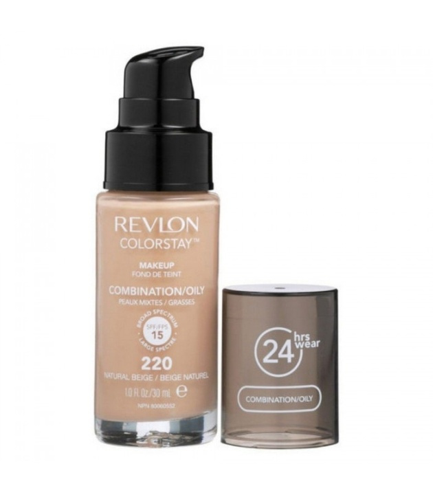 Revlon Colorstay Makeup Combination/Oily Skin - 220 Natural Beige 30ml ryhmässä KAUNEUS JA TERVEYS / Meikit / Meikit Kasvot / Meikkivoide @ TP E-commerce Nordic AB (38-69105)