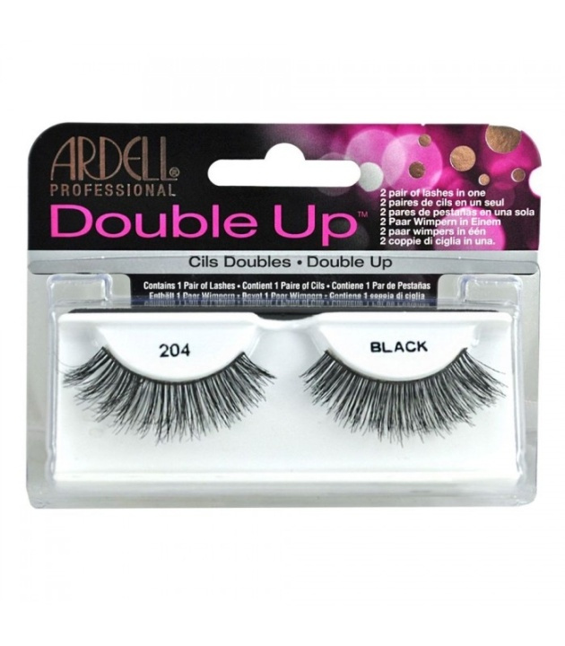 Ardell Double Up False Eyelashes Black 204 ryhmässä KAUNEUS JA TERVEYS / Meikit / Silmät ja kulmat / Irtoripset @ TP E-commerce Nordic AB (38-69674)