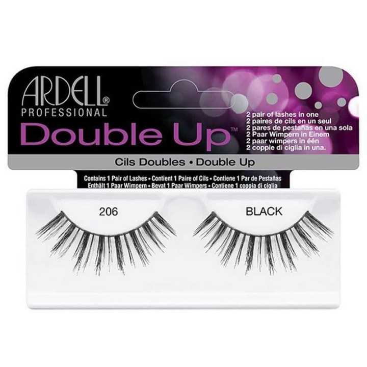 Ardell Double Up False Eyelashes Black 206 ryhmässä KAUNEUS JA TERVEYS / Meikit / Silmät ja kulmat / Irtoripset @ TP E-commerce Nordic AB (38-69675)