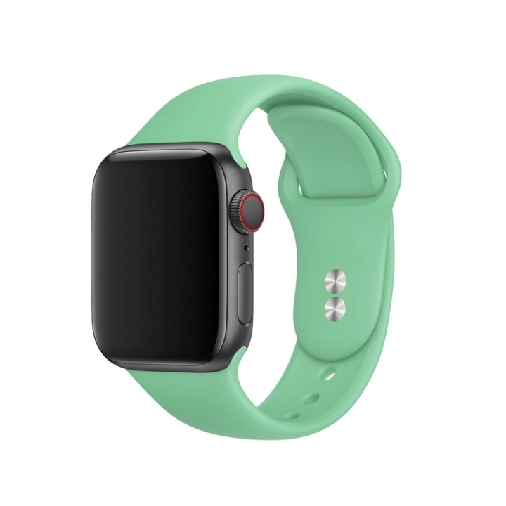 Silikoninen kellonauha yhteensopiva Apple Watchin kanssa, 42/44mm, Aqua Vihreä ryhmässä ÄLYPUHELIMET JA TABLETIT / Urheilu, koti ja vapaa-aika / Apple Watch & tarvikkeet / Tarvikkeet @ TP E-commerce Nordic AB (38-82910)