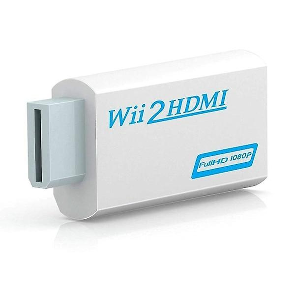 HDMI-sovitin Nintendo Wii:lle - Full HD 1080p ryhmässä KODINELEKTRONIIKKA / Pelikonsolit & Tarvikkeet / Nintendo Wii @ TP E-commerce Nordic AB (38-84363)