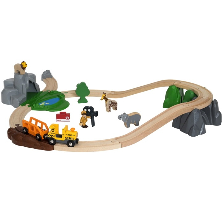 Brio 33960 Safari Tågset ryhmässä LELUT, TUOTTEET LAPSILLE JA VAUVOILLE / Leikkikalut, Askartelu &Pelit / Rakennuslelut / Brio junaradat @ TP E-commerce Nordic AB (38-85206)