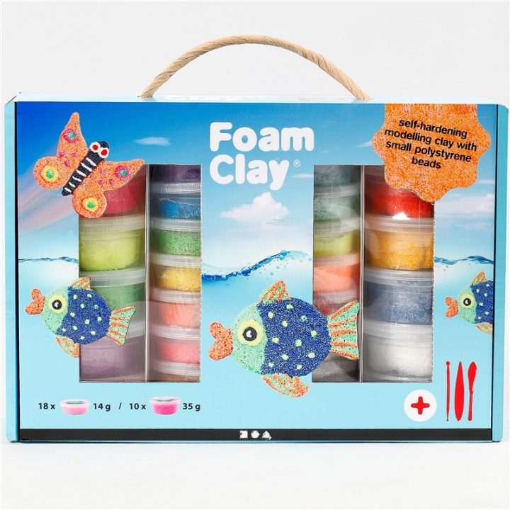 Foam Clay Presentask Mixade Färger ryhmässä LELUT, TUOTTEET LAPSILLE JA VAUVOILLE / Leikkikalut, Askartelu &Pelit / Käsityöt @ TP E-commerce Nordic AB (38-87390)