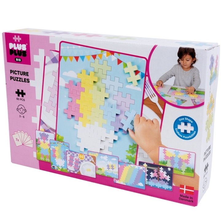 Plus-Plus Big Picture Puzzel Pastel/60 p ryhmässä LELUT, TUOTTEET LAPSILLE JA VAUVOILLE / Leikkikalut, Askartelu &Pelit / Rakennuslelut / Rakennuspalikat @ TP E-commerce Nordic AB (38-87972)