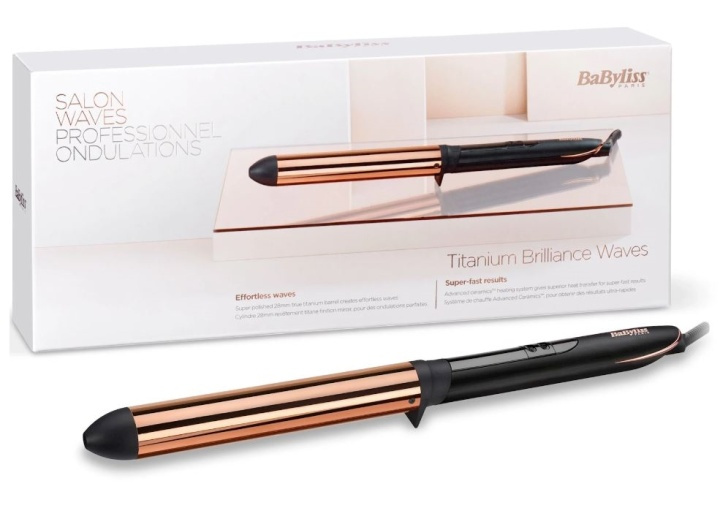 Babyliss C455E Titanium Brilliance Waves 28mm locktång ryhmässä KAUNEUS JA TERVEYS / Hiukset &Stailaus / Muotoilutyökalut / Kihartimet @ TP E-commerce Nordic AB (38-88667)