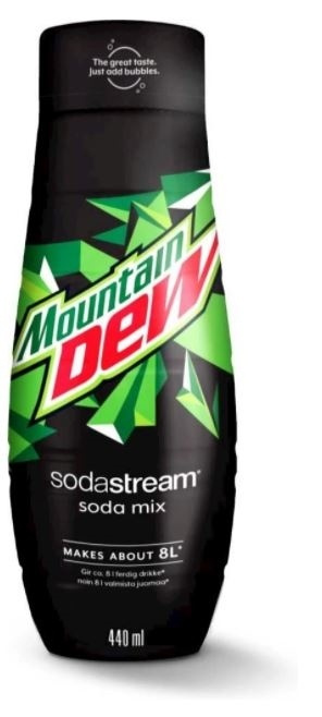 SodaStream Mountain Dew 440ml - Ger 8 liter ryhmässä KOTI, TALOUS JA PUUTARHA / Kodinkoneet / Vesi ja mehu / Hiilihapotuslaitteet / Mausteet @ TP E-commerce Nordic AB (38-89343)