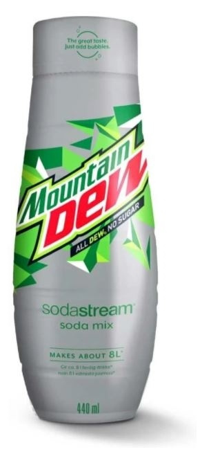 SodaStream Mountain Dew Diet 440ml - Ger 8 liter ryhmässä KOTI, TALOUS JA PUUTARHA / Kodinkoneet / Vesi ja mehu / Hiilihapotuslaitteet / Mausteet @ TP E-commerce Nordic AB (38-89344)