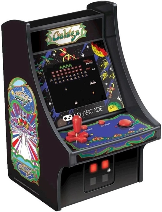 My Arcade Micro Player Galaga Retro ryhmässä KODINELEKTRONIIKKA / Pelikonsolit & Tarvikkeet / Muut pelit @ TP E-commerce Nordic AB (38-89561)