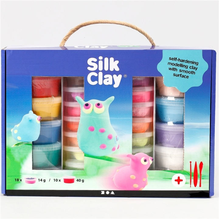 Silk Clay Presentask Mixade Färger ryhmässä LELUT, TUOTTEET LAPSILLE JA VAUVOILLE / Leikkikalut, Askartelu &Pelit / Käsityöt @ TP E-commerce Nordic AB (38-90239)