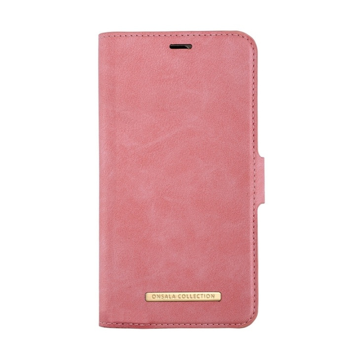 Onsala Lompakko iPhone 12 Mini Dusty Pink ryhmässä ÄLYPUHELIMET JA TABLETIT / Puhelimen suojakotelo / Apple / iPhone 12 Mini / Kotelo @ TP E-commerce Nordic AB (38-91062)