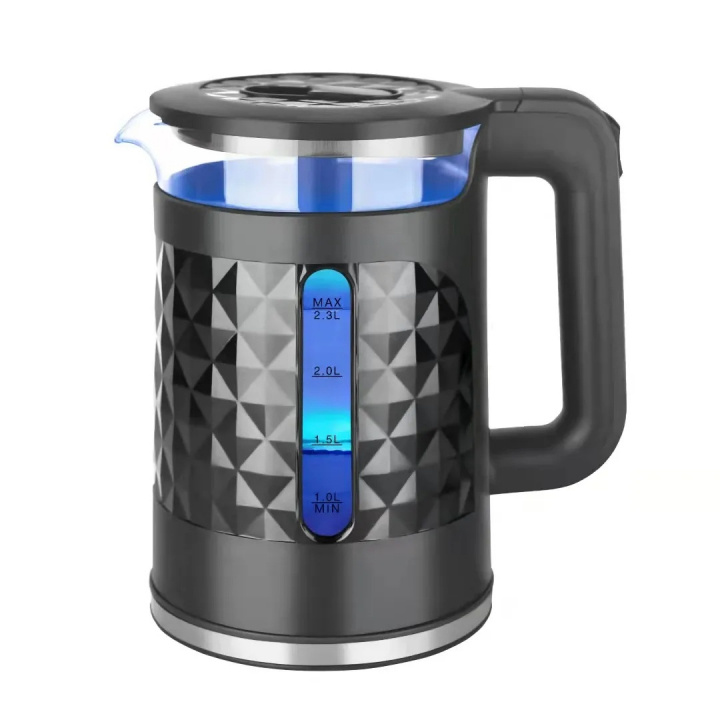 Xxl electric kettle, 2.3 liters, LED light, 1500W ryhmässä KOTI, TALOUS JA PUUTARHA / Kodinkoneet / Vesi ja mehu / Vedenkeitin @ TP E-commerce Nordic AB (38-94736)