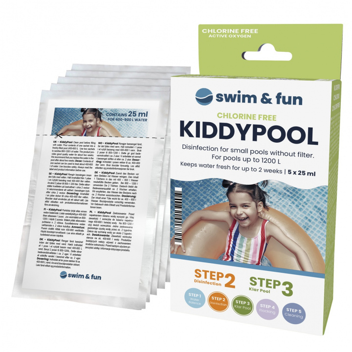 KiddyPool 5 x 25 ml ryhmässä KOTI, TALOUS JA PUUTARHA / Puutarhatuotteet / Uima-allas & Tarvikkeet / #SAKNAS! @ TP E-commerce Nordic AB (38-95643)