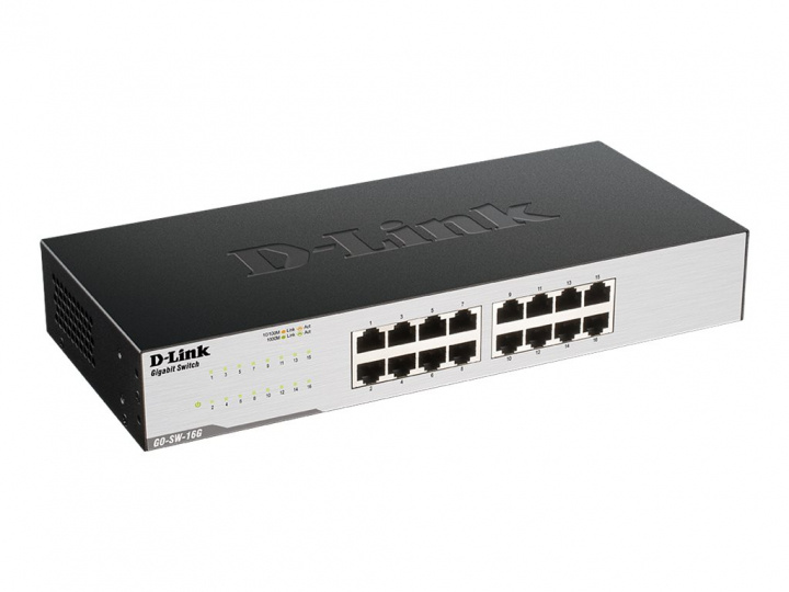 D-Link GO-SW-16G Switch 16-port Gigabit ryhmässä TIETOKOONET & TARVIKKEET / Verkko / Kytkimet @ TP E-commerce Nordic AB (38-98263)