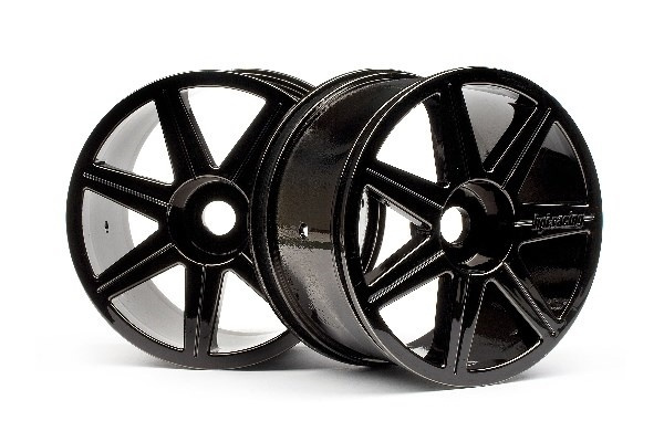 7 Spoke Black Chrome Trophy Truggy Wheel ryhmässä LELUT, TUOTTEET LAPSILLE JA VAUVOILLE / Radio-ohjattava / Varaosat ja lisävarusteet / HPI / Vanteet / Offroad @ TP E-commerce Nordic AB (A01684)