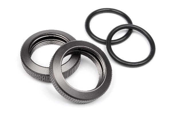 Shock Adjuster Nut 20Mm (Gunmetal/2Pcs) ryhmässä LELUT, TUOTTEET LAPSILLE JA VAUVOILLE / Radio-ohjattava / Varaosat ja lisävarusteet / HPI / Varaosat ja tuunaus / Iskunvaimentimet @ TP E-commerce Nordic AB (A01980)