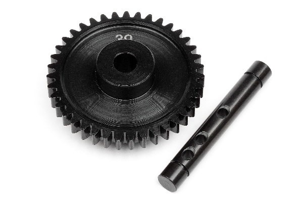 High Speed Idler Gear 39T / Shaft Set ryhmässä LELUT, TUOTTEET LAPSILLE JA VAUVOILLE / Radio-ohjattava / Varaosat ja lisävarusteet / HPI / Varaosat ja tuunaus / Voimansiirto @ TP E-commerce Nordic AB (A02002)