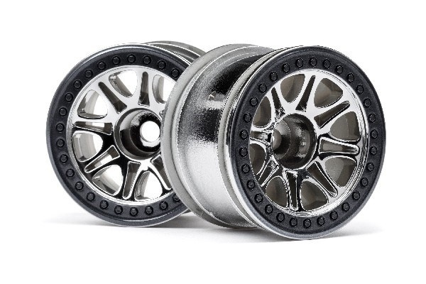 Split 8 Truck Wheel (Chrome/2Pcs) ryhmässä LELUT, TUOTTEET LAPSILLE JA VAUVOILLE / Radio-ohjattava / Varaosat ja lisävarusteet / HPI / Vanteet / Offroad @ TP E-commerce Nordic AB (A02559)