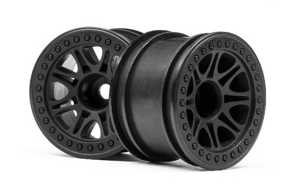 Split 8 Truck Wheel (Black/2Pcs) ryhmässä LELUT, TUOTTEET LAPSILLE JA VAUVOILLE / Radio-ohjattava / Varaosat ja lisävarusteet / HPI / Vanteet / Offroad @ TP E-commerce Nordic AB (A02560)