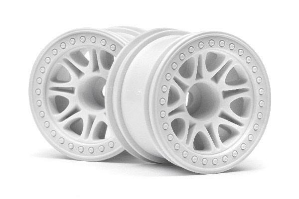 Split 8 Truck Wheel (White/2Pcs) ryhmässä LELUT, TUOTTEET LAPSILLE JA VAUVOILLE / Radio-ohjattava / Varaosat ja lisävarusteet / HPI / Vanteet / Offroad @ TP E-commerce Nordic AB (A02561)