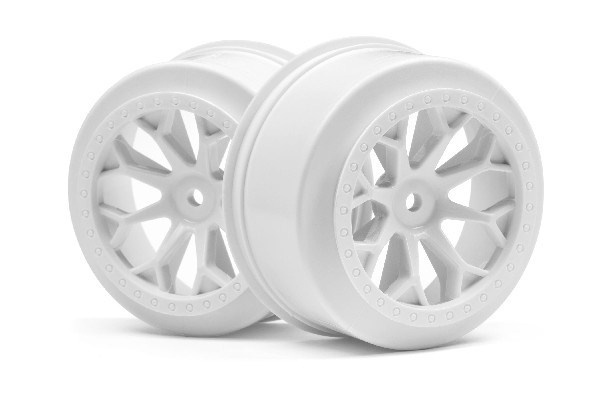 8-Shot Sc Wheel (White/2Pcs) ryhmässä LELUT, TUOTTEET LAPSILLE JA VAUVOILLE / Radio-ohjattava / Varaosat ja lisävarusteet / HPI / Vanteet / Offroad @ TP E-commerce Nordic AB (A02749)