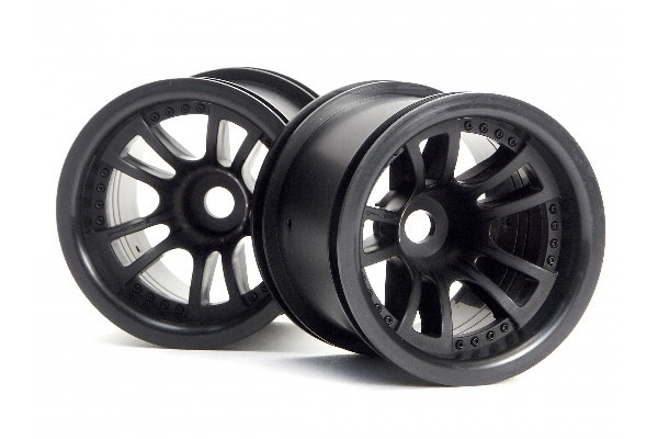 Split 5 Truck Wheel (Black/2Pcs) ryhmässä LELUT, TUOTTEET LAPSILLE JA VAUVOILLE / Radio-ohjattava / Varaosat ja lisävarusteet / HPI / Vanteet / Offroad @ TP E-commerce Nordic AB (A03031)