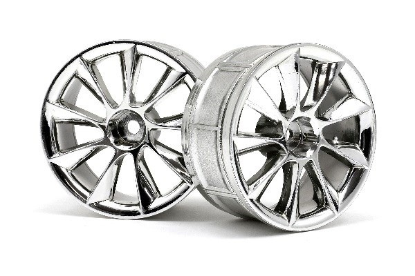 Lp29 Wheel Atg Rs8 Chrome (2Pcs) ryhmässä LELUT, TUOTTEET LAPSILLE JA VAUVOILLE / Radio-ohjattava / Varaosat ja lisävarusteet / HPI / Vanteet / Onroad @ TP E-commerce Nordic AB (A03107)