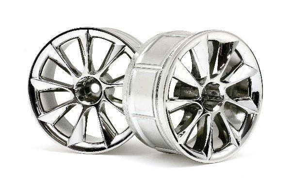 Lp32 Wheel Atg Rs8 Chrome (2Pcs) ryhmässä LELUT, TUOTTEET LAPSILLE JA VAUVOILLE / Radio-ohjattava / Varaosat ja lisävarusteet / HPI / Vanteet / Onroad @ TP E-commerce Nordic AB (A03108)