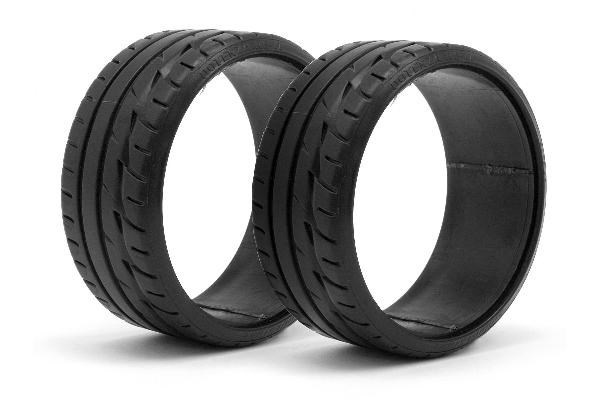 Lp29 T-Drift Tire Bridgestone Potenza Re-11 (2Pcs) ryhmässä LELUT, TUOTTEET LAPSILLE JA VAUVOILLE / Radio-ohjattava / Varaosat ja lisävarusteet / HPI / Renkaat / Onroad @ TP E-commerce Nordic AB (A03113)