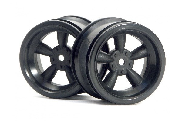 Vintage 5 Spoke Wheel 31Mm (Wide) Black 6Mm Offset ryhmässä LELUT, TUOTTEET LAPSILLE JA VAUVOILLE / Radio-ohjattava / Varaosat ja lisävarusteet / HPI / Vanteet / Onroad @ TP E-commerce Nordic AB (A03137)