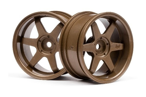 Te37 Wheel 26Mm Bronze (0Mm Offset) ryhmässä LELUT, TUOTTEET LAPSILLE JA VAUVOILLE / Radio-ohjattava / Varaosat ja lisävarusteet / HPI / Vanteet / Onroad @ TP E-commerce Nordic AB (A03139)