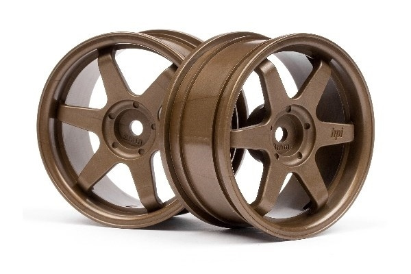 Te37 Wheel 26Mm Bronze (3Mm Offset) ryhmässä LELUT, TUOTTEET LAPSILLE JA VAUVOILLE / Radio-ohjattava / Varaosat ja lisävarusteet / HPI / Vanteet / Onroad @ TP E-commerce Nordic AB (A03152)