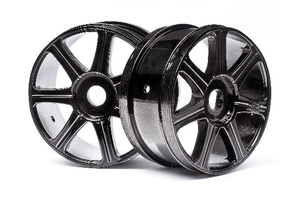 Hb Edge Wheel (Black Chrome/2Pcs) ryhmässä LELUT, TUOTTEET LAPSILLE JA VAUVOILLE / Radio-ohjattava / Varaosat ja lisävarusteet / HPI / Vanteet / Offroad @ TP E-commerce Nordic AB (A03356)