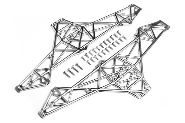 Main Chassis Set (Matte Chrome) ryhmässä LELUT, TUOTTEET LAPSILLE JA VAUVOILLE / Radio-ohjattava / Varaosat ja lisävarusteet / HPI / Varaosat ja tuunaus / Alustan osat @ TP E-commerce Nordic AB (A03654)