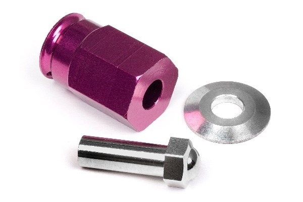 Aluminum Wide Hex Hub 12Mm (24Mm Wide/Purple) ryhmässä LELUT, TUOTTEET LAPSILLE JA VAUVOILLE / Radio-ohjattava / Varaosat ja lisävarusteet / HPI / Varaosat ja tuunaus / Voimansiirto @ TP E-commerce Nordic AB (A04193)