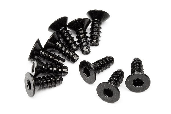 Tp. Flat Head Screw M3X8Mm (Hex Socket/10Pcs) ryhmässä LELUT, TUOTTEET LAPSILLE JA VAUVOILLE / Radio-ohjattava / Varaosat ja lisävarusteet / HPI / Ruuvit/Kiinnikkeet / Ruuvit @ TP E-commerce Nordic AB (A04214)