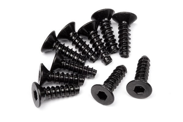 Tp. Flat Head Screw M3X10Mm (Hex Socket/10Pcs) ryhmässä LELUT, TUOTTEET LAPSILLE JA VAUVOILLE / Radio-ohjattava / Varaosat ja lisävarusteet / HPI / Ruuvit/Kiinnikkeet / Ruuvit @ TP E-commerce Nordic AB (A04215)