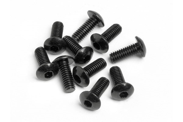 Button Head Screw M4X10Mm (Hex Socket/10Pcs) ryhmässä LELUT, TUOTTEET LAPSILLE JA VAUVOILLE / Radio-ohjattava / Varaosat ja lisävarusteet / HPI / Ruuvit/Kiinnikkeet / Ruuvit @ TP E-commerce Nordic AB (A04234)