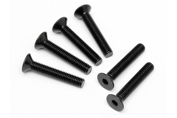 Flat Head Screw M5X30Mm (Hex Socket/6Pcs) ryhmässä LELUT, TUOTTEET LAPSILLE JA VAUVOILLE / Radio-ohjattava / Varaosat ja lisävarusteet / HPI / Ruuvit/Kiinnikkeet / Ruuvit @ TP E-commerce Nordic AB (A04248)