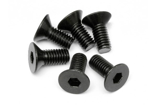 Flat Head Screw M6X14Mm (Hex Socket/6Pcs) ryhmässä LELUT, TUOTTEET LAPSILLE JA VAUVOILLE / Radio-ohjattava / Varaosat ja lisävarusteet / HPI / Ruuvit/Kiinnikkeet / Ruuvit @ TP E-commerce Nordic AB (A04256)