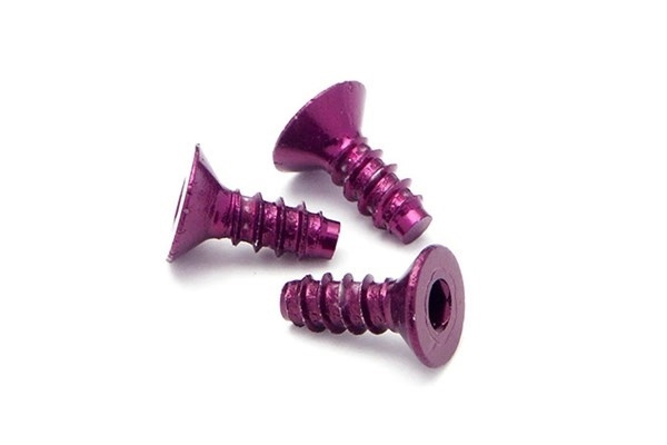 Alu Tp Flat Hd Screw 3 X8Mm Hex Socket/Purple/5Pc ryhmässä LELUT, TUOTTEET LAPSILLE JA VAUVOILLE / Radio-ohjattava / Varaosat ja lisävarusteet / HPI / Ruuvit/Kiinnikkeet / Ruuvit @ TP E-commerce Nordic AB (A04342)