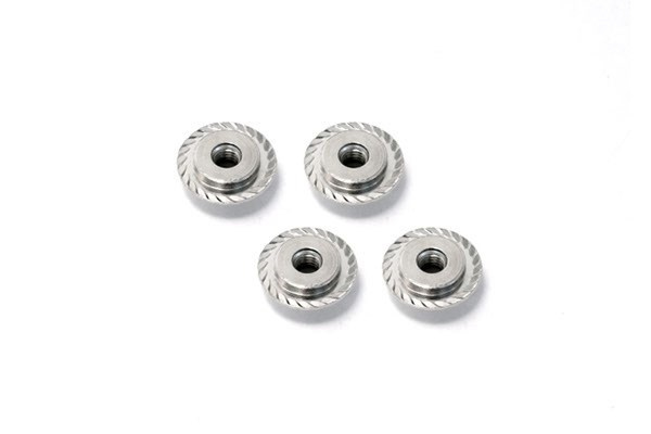 Flanged Lock Nut M5X8Mm (Silver/4Pcs) ryhmässä LELUT, TUOTTEET LAPSILLE JA VAUVOILLE / Radio-ohjattava / Varaosat ja lisävarusteet / HPI / Ruuvit/Kiinnikkeet / Mutterit @ TP E-commerce Nordic AB (A04487)